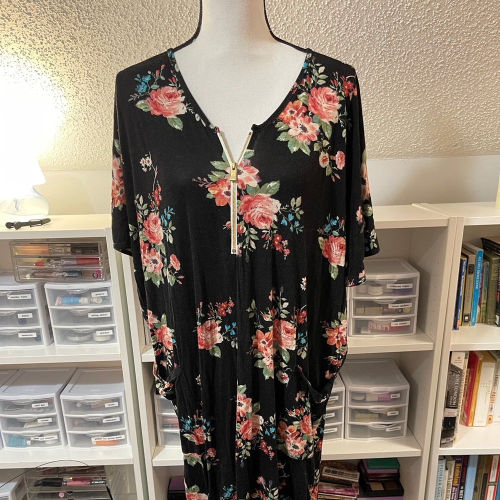 Dwell and Slumber Loungewear Caftan Dress One Size (Fits to a 14/16)